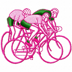 Bicycle Embroidery Design 6 Bicycle Embroidery Design 6